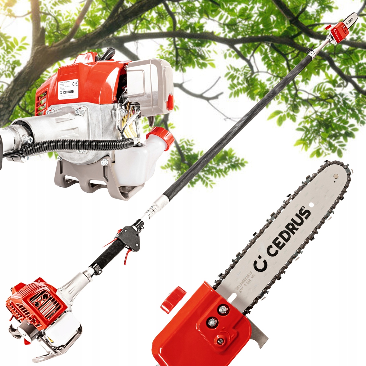 Cedrus PW425 Podkrzesywarka spalinowa przeznaczona do przycinania gałęzi na dużych wysokościach Cedrus PW425 Podkrzesywarka spalinowa przeznaczona do przycinania gałęzi na dużych wysokościach